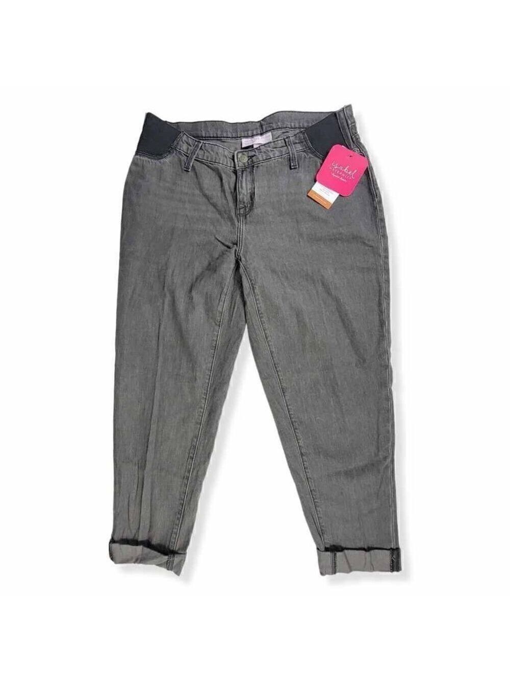 Isabel Maternity Black Boyfriend Jeans Size 4